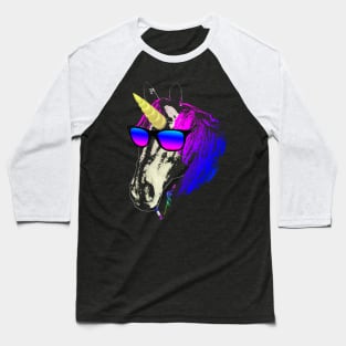 Emo Unicorn Baseball T-Shirt